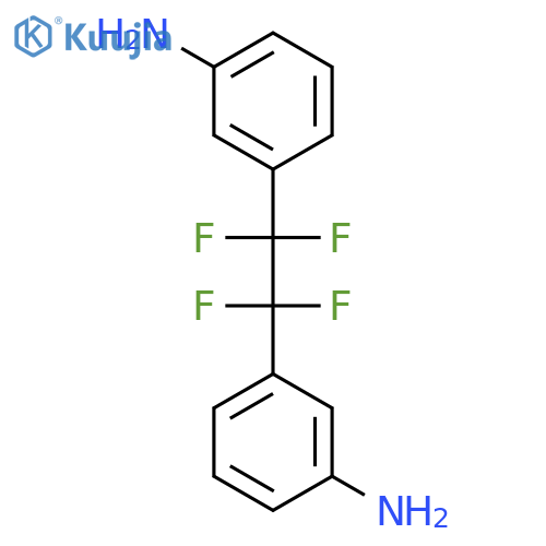 BENZENAMINE, 3,3'-(1,1,2,2-TETRAFLUORO-1,2-ETHANEDIYL)BIS- structure