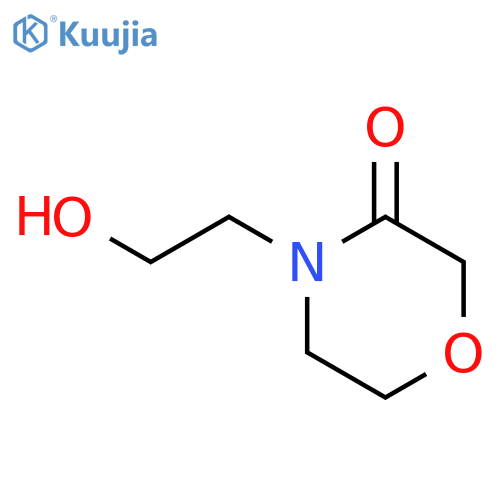 4-(2-hydroxyethyl)morpholin-3-one structure