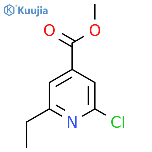 Methyl 2-chloro-6-ethylpyridine-4-carboxylate structure