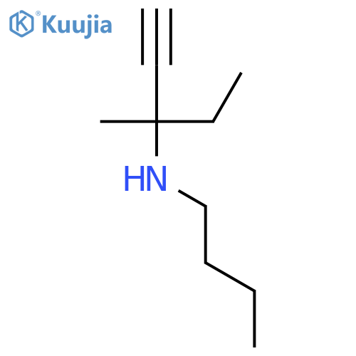 1-PENTYN-3-AMINE, N-BUTYL-3-METHYL- structure