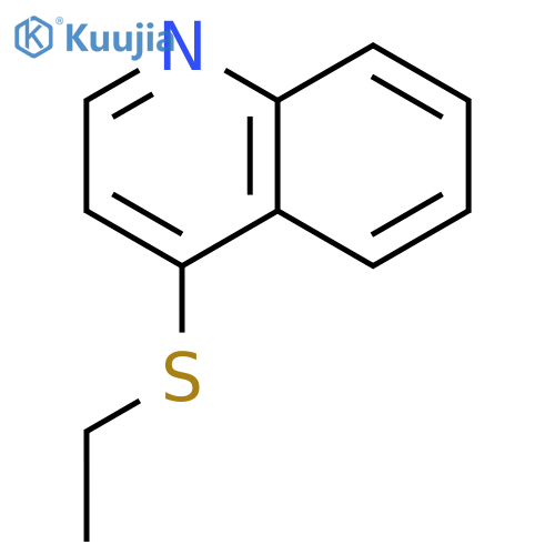 Quinoline, 4-(ethylthio)- structure