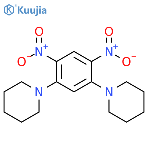 Piperidine, 1,1'-(4,6-dinitro-1,3-phenylene)bis- structure