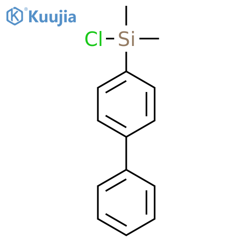 BIPHENYLDIMETHYLSILYL CHLORIDE structure