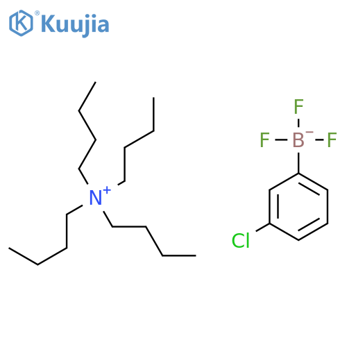 (3-Chlorophenyl)trifluoroboranuide Tetrabutylazanium structure