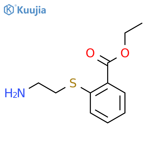 ethyl 2-(2-aminoethyl)sulfanylbenzoate structure