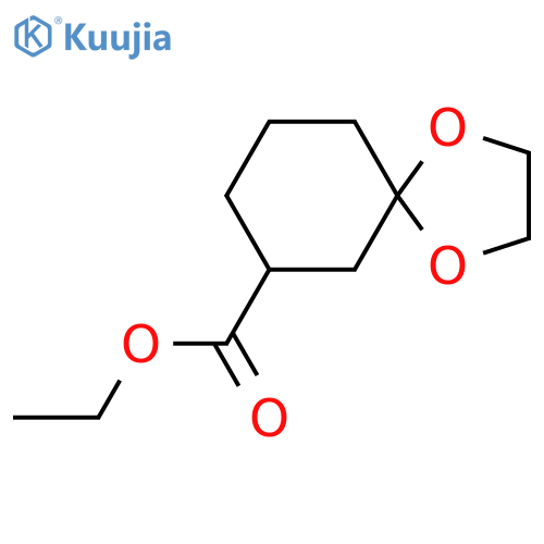 1,4-Dioxaspiro[4.5]decane-7-carboxylic acid, ethyl ester structure