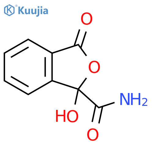 1-hydroxy-3-oxo-1,3-dihydro-2-benzofuran-1-carboxamide structure