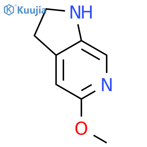 5-methoxy-1H,2H,3H-pyrrolo[2,3-c]pyridine structure