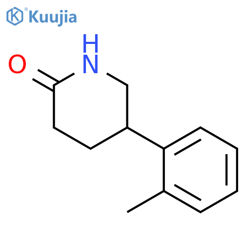 5-(2-Methylphenyl)piperidin-2-one structure