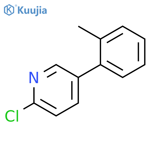 2-chloro-5-(2-methylphenyl)Pyridine structure