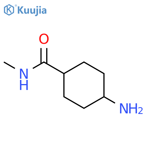 (1r,4r)-4-amino-N-methylcyclohexane-1-carboxamide structure