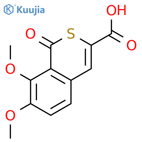 7,8-Dimethoxy-1-oxo-1H-isothiochromene-3-carboxylic acid structure