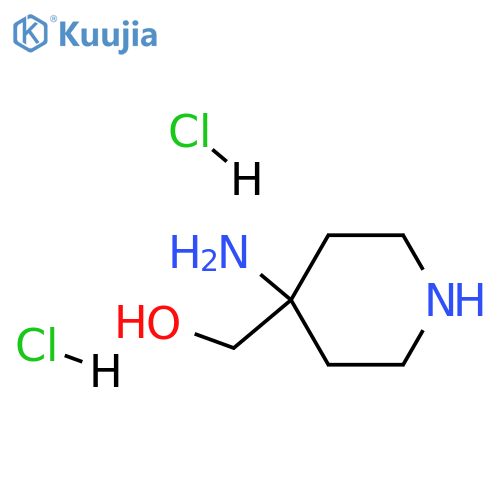 (4-aminopiperidin-4-yl)methanol dihydrochloride structure