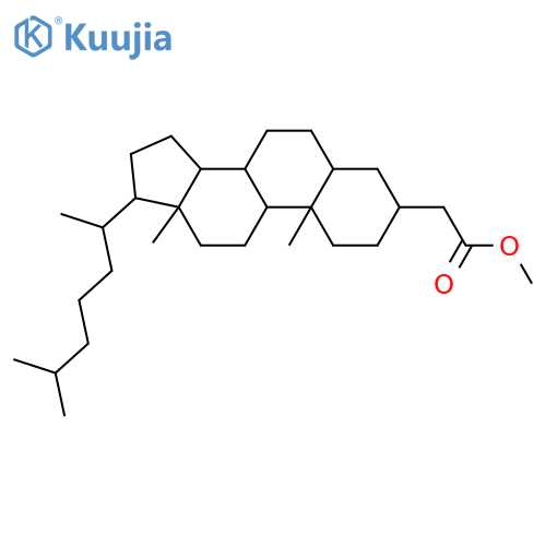 Cholestane-3-acetic acid; (3α,5α)-form, Me ester structure