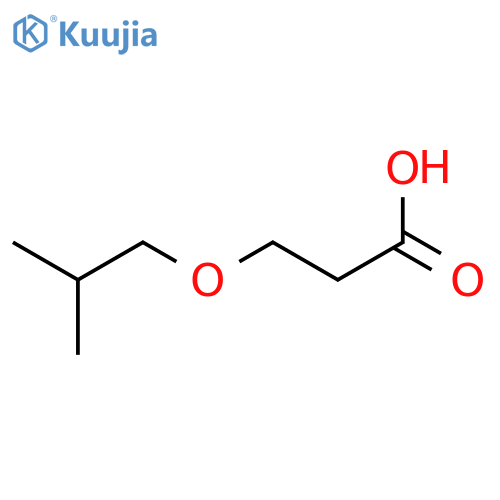 3-(2-methylpropoxy)propanoic acid structure