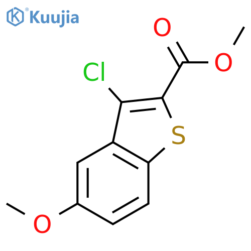 METHYL 3-CHLORO-5-METHOXYBENZO[B]THIOPHENE-2-CARBOXYLATE structure