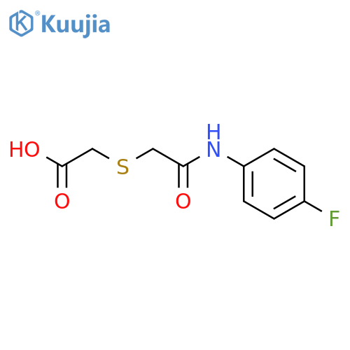 2-({(4-Fluorophenyl)carbamoylmethyl}sulfanyl)acetic acid structure