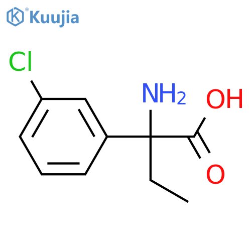 2-amino-2-(3-chlorophenyl)butanoic acid structure