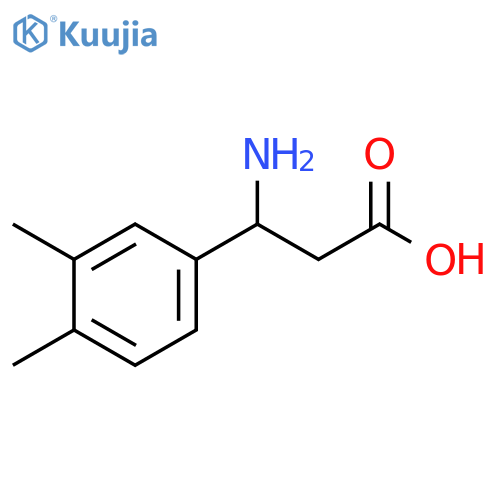 3-Amino-3-(3,4-dimethylphenyl)propanoic acid structure