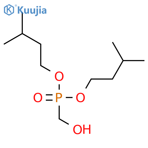 PHOSPHONIC ACID, (HYDROXYMETHYL)-, BIS(3-METHYLBUTYL) ESTER structure