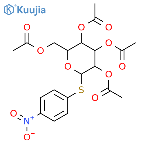 4-Nitrophenyl 2,3,4,6-tetra-O-acetyl-b-D-thiogalactopyranoside structure