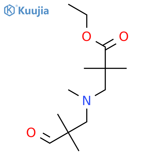 Ethyl 3-[(2,2-dimethyl-3-oxopropyl)-methylamino]-2,2-dimethylpropanoate structure