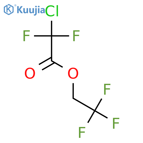 Acetic acid, chlorodifluoro-, 2,2,2-trifluoroethyl ester structure