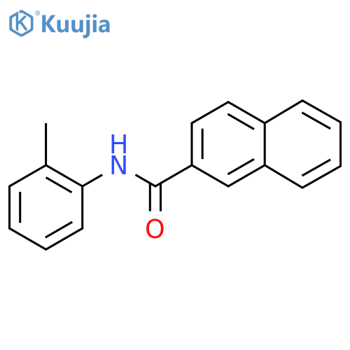 N-(2-methylphenyl)naphthalene-2-carboxamide structure