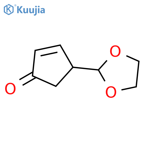 2-Cyclopenten-1-one, 4-(1,3-dioxolan-2-yl)- structure