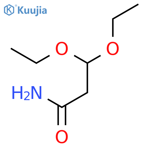 3,3-diethoxypropanamide structure