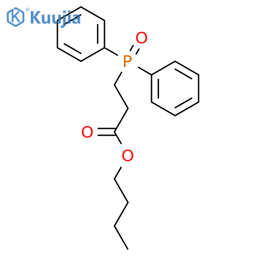 PROPANOIC ACID, 3-(DIPHENYLPHOSPHINYL)-, BUTYL ESTER structure
