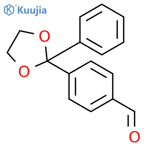 Benzaldehyde, 4-(2-phenyl-1,3-dioxolan-2-yl)- structure