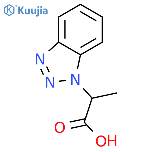 2-(1H-1,2,3-benzotriazol-1-yl)propanoic acid structure