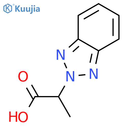 2-(2H-1,2,3-benzotriazol-2-yl)propanoic acid structure