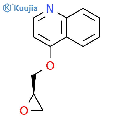 Quinoline, 4-[(2R)-oxiranylmethoxy]- structure