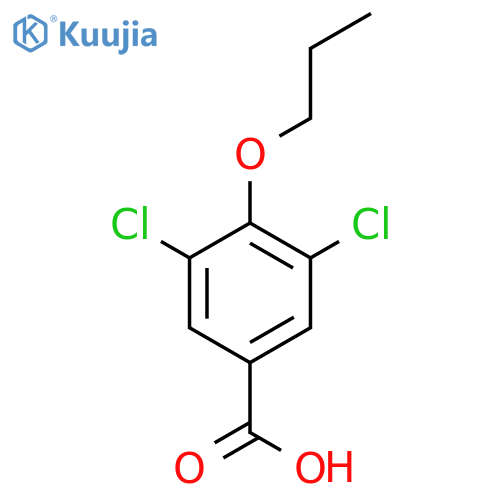 3,5-Dichloro-4-propoxybenzoic acid structure