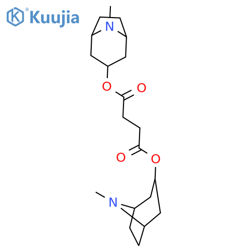 BUTANEDIOIC ACID, BIS(8-METHYL-8-AZABICYCLO[3.2.1]OCT-3-YL) ESTER structure