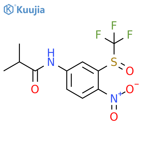 2-Methyl-N-[4-nitro-3-[(trifluoromethyl)sulfinyl]phenyl]propanamide structure