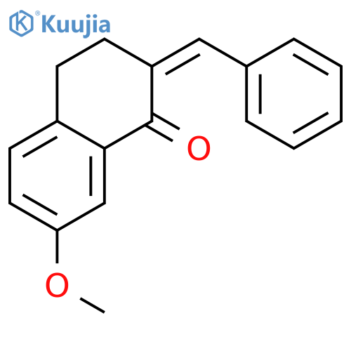 1(2H)-NAPHTHALENONE, 3,4-DIHYDRO-7-METHOXY-2-(PHENYLMETHYLENE)- structure