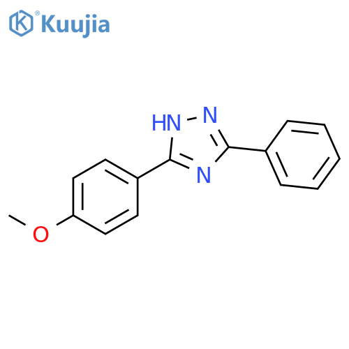 1H-1,2,4-Triazole, 3-(4-methoxyphenyl)-5-phenyl- structure