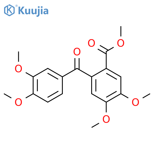 BENZOIC ACID, 2-(3,4-DIMETHOXYBENZOYL)-4,5-DIMETHOXY-, METHYL ESTER structure