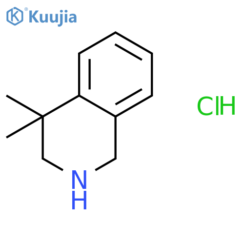 4,4-Dimethyl-1,2,3,4-tetrahydroisoquinoline hydrochloride structure