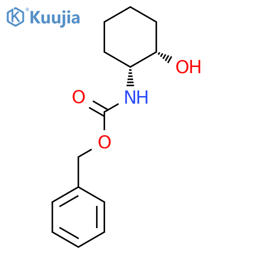 Carbamic acid, [(1R,2S)-2-hydroxycyclohexyl]-, phenylmethyl ester, rel- structure