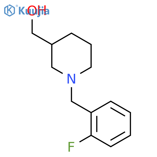 [1-(2-Fluoro-benzyl)-piperidin-3-yl]-methanol structure