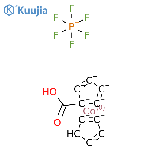 1-Carboxy-cobaltocenium hexafluorophosphate structure
