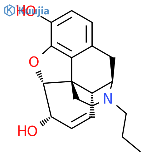 Morphinan-3,6-diol, 7,8-didehydro-4,5-epoxy-17-propyl-, (5a,6a)- structure