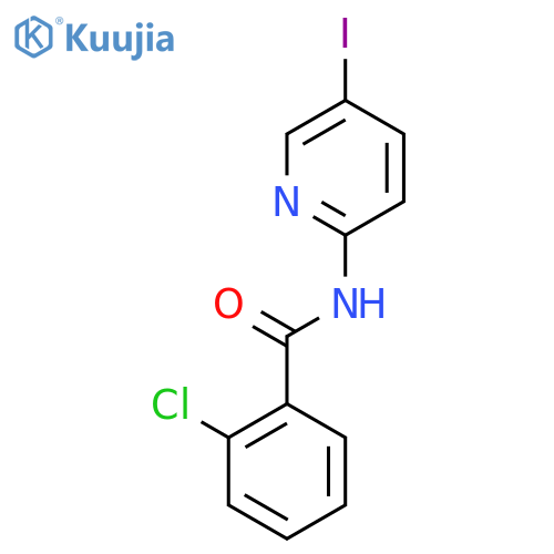 2-chloro-N-(5-iodopyridin-2-yl)benzamide structure