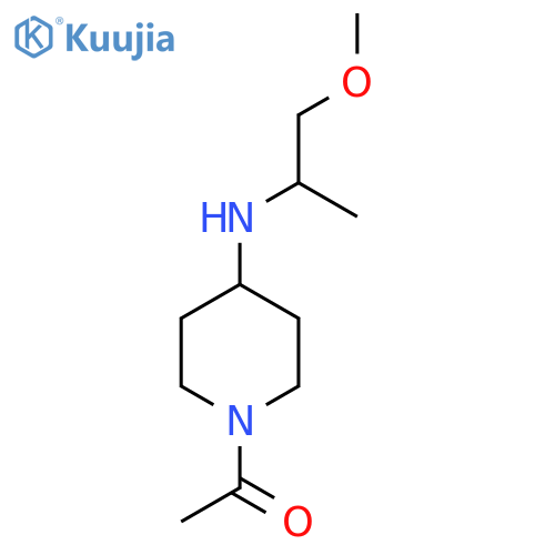 1-{4-[(1-Methoxypropan-2-yl)amino]piperidin-1-yl}ethan-1-one structure