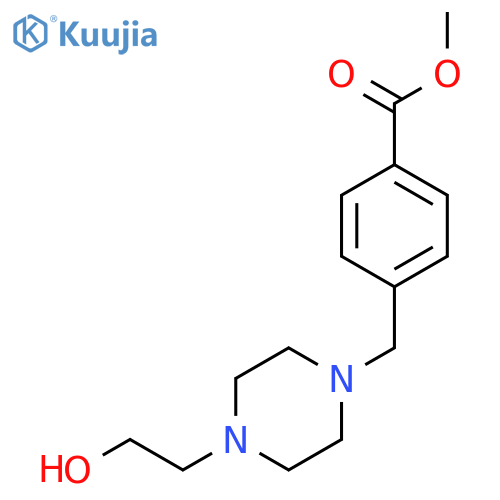 4-[4-(2-HYDROXY-ETHYL)-PIPERAZIN-1-YLMETHYL]-BENZOIC ACID METHYL ESTER structure