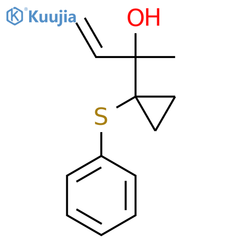 2-(1-(Phenylthio)cyclopropyl)but-3-EN-2-OL structure